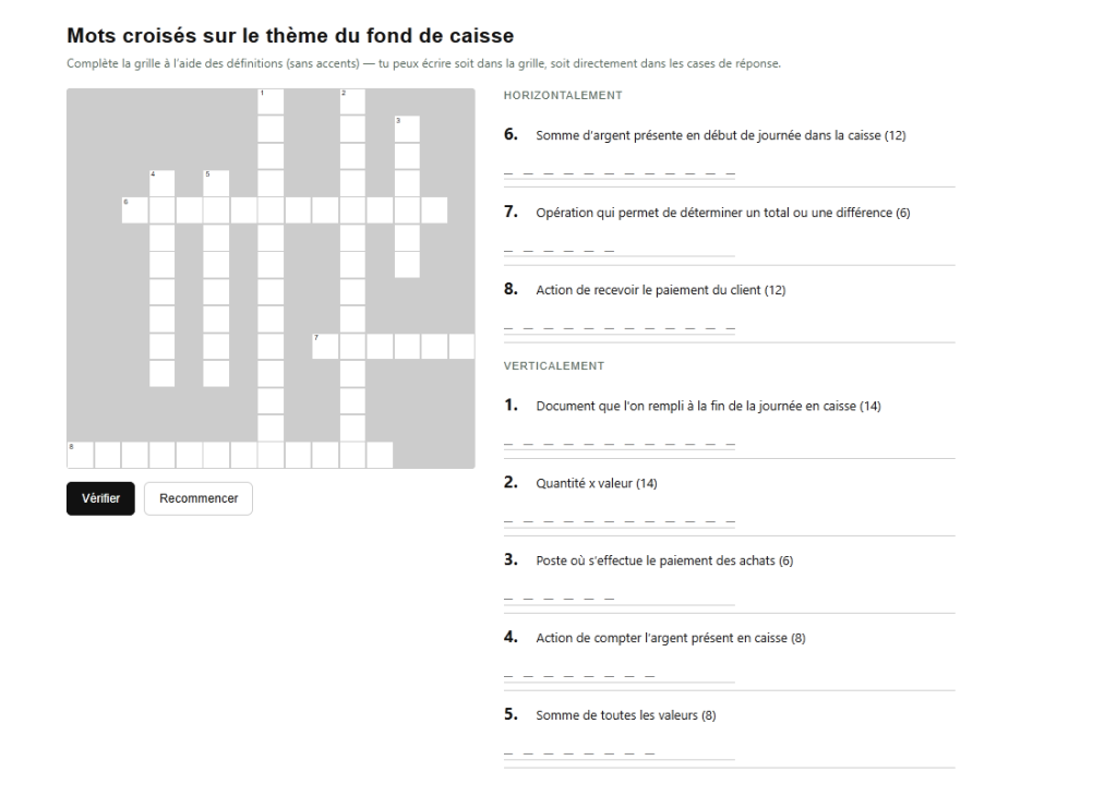 Mots croisés