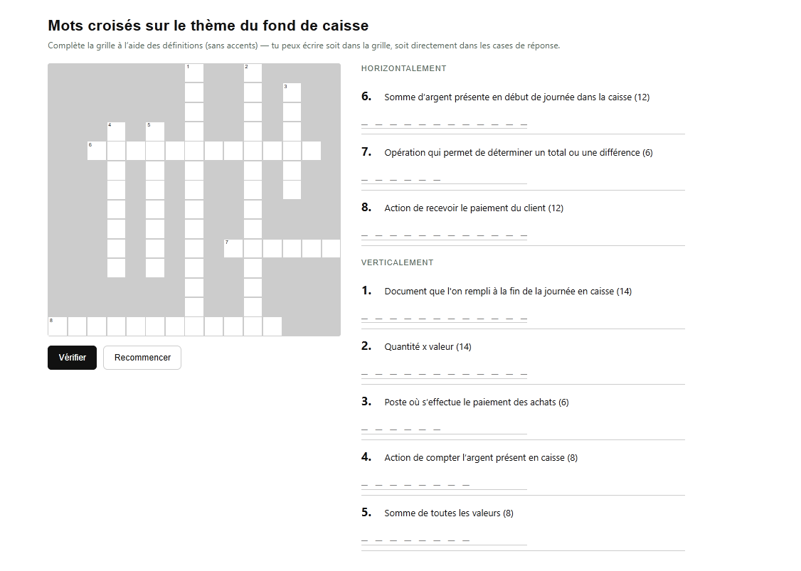 Mots croisés