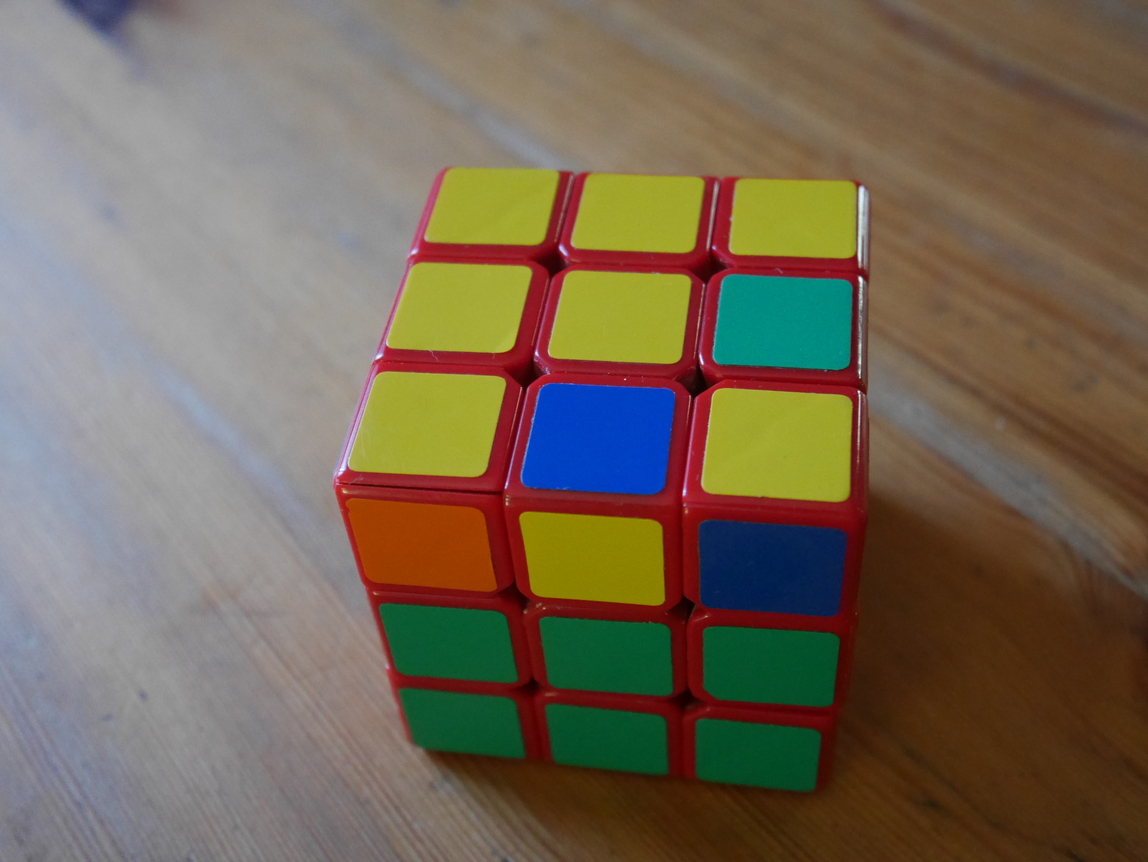 Configuration petit L sur le cube